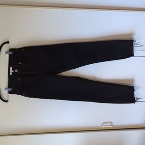 REDONE Originals High Rise Ankle Crop - Faded Black - Size 25